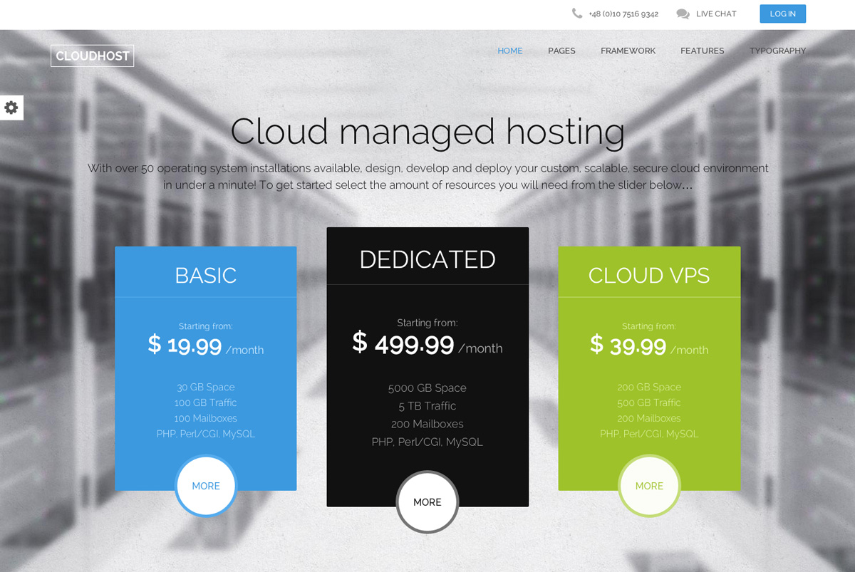 CloudHost Template
