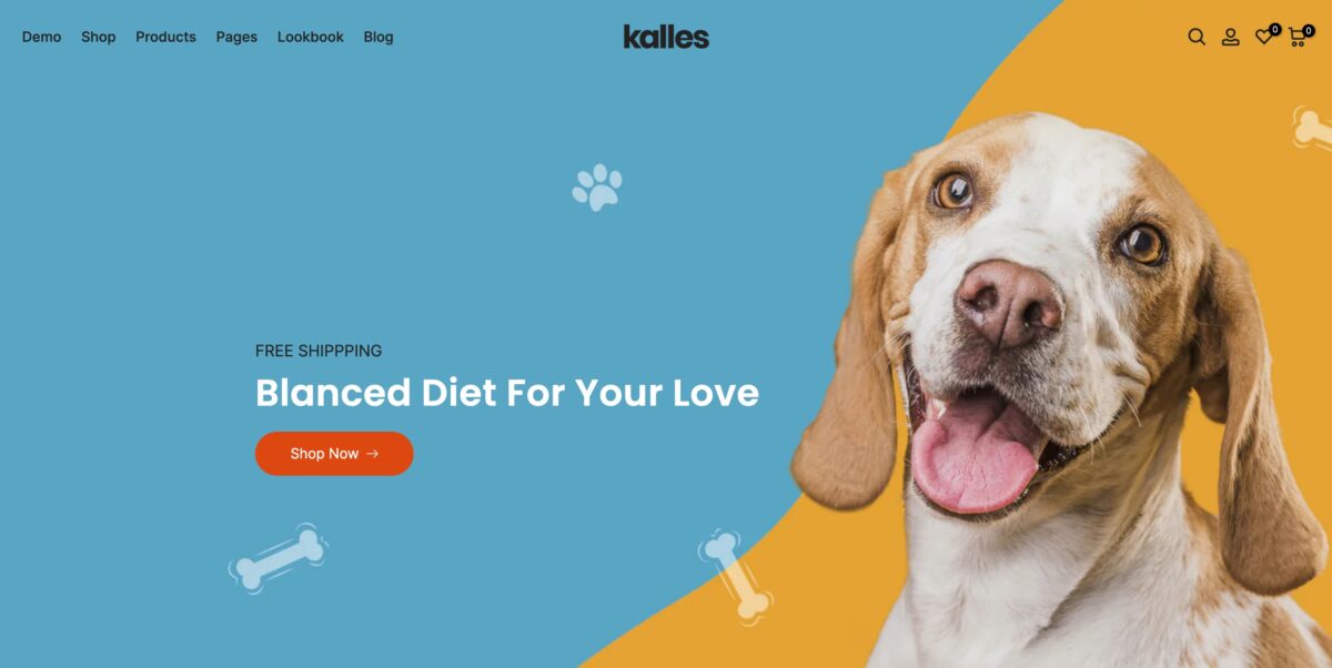 Kalles Pet Food Shopify Theme