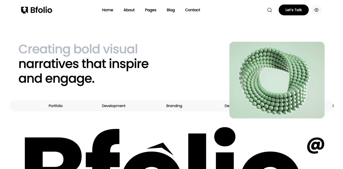 Bfolio Personal WordPress Theme