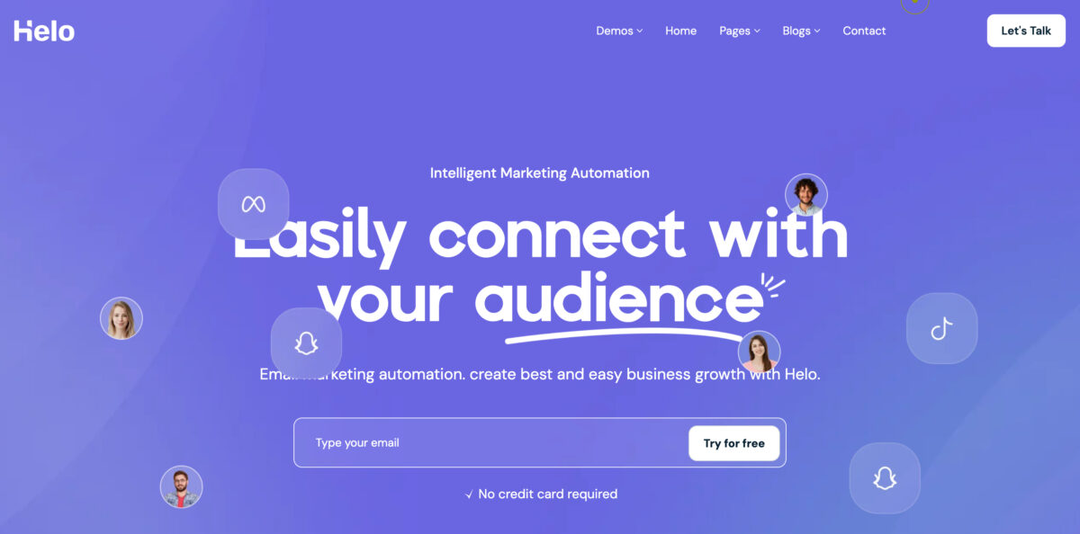 Helo Marketing Theme
